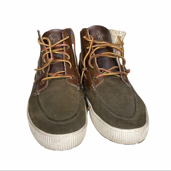 Polo Ralph Lauren Deleon Chukka High Top Ankle Lace Boot Men’s Size 13 - Picture 3 of 9